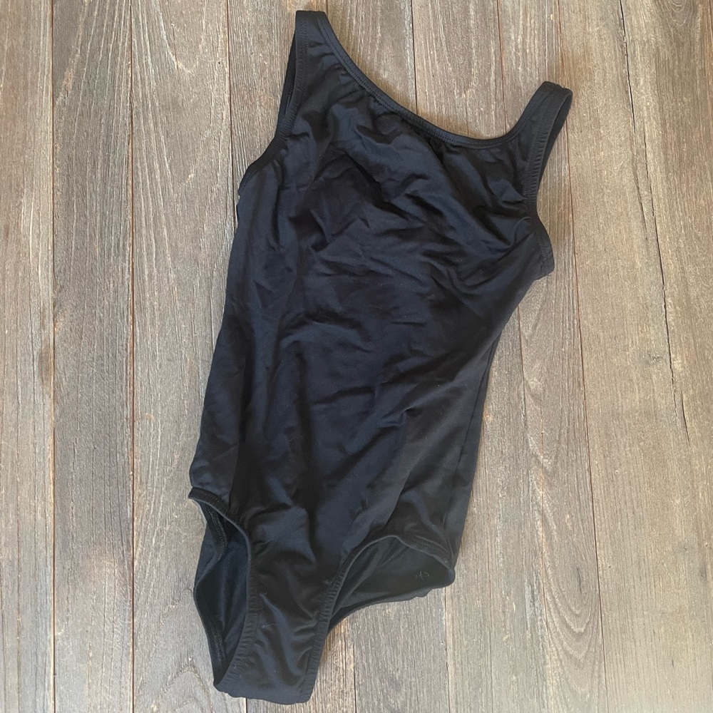 Black Boat Neck Ballet Leotard